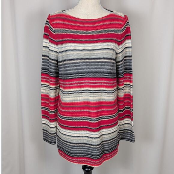Ralph Lauren Striped Pullover Sweater Red and Gray Size XL - Picture 9 of 12